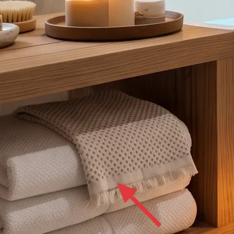 stack of white towels
