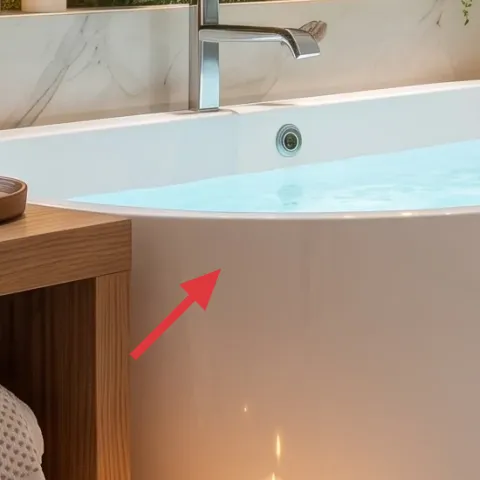 wood bath ledge/countertop