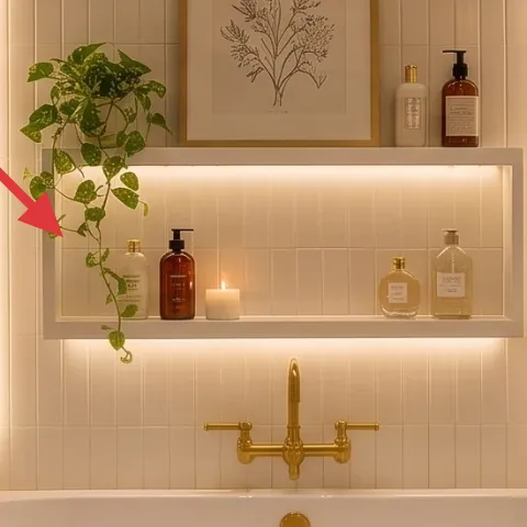 white shower curtain