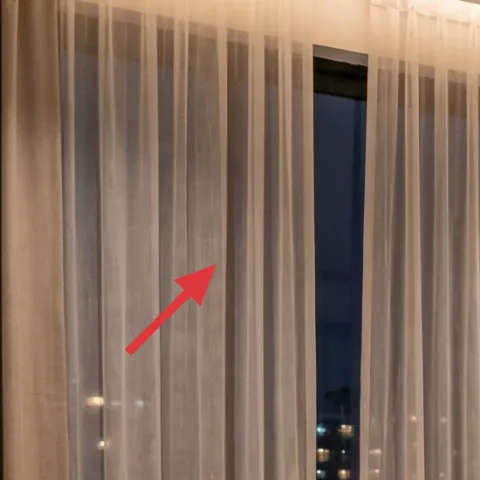 draped curtains in taupe/greige (panel pair)