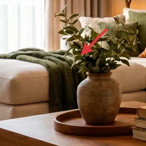 olive knit throw blanket draped on sofa left