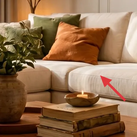 orange throw pillow