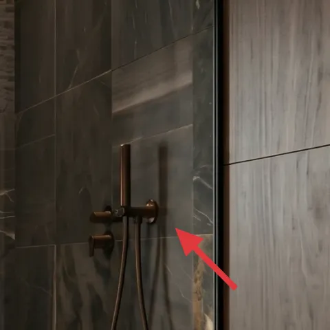 wall-mounted shower controls