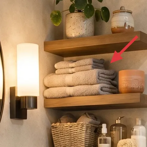 floating wood shelves