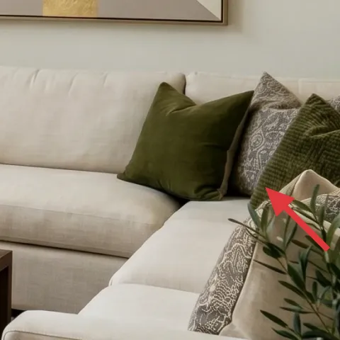 green throw pillow cover