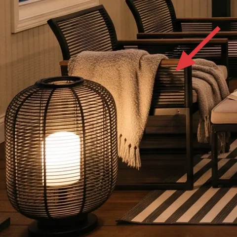 woven outdoor side chair