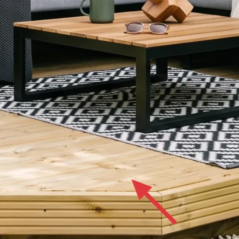Black and white patterned area rug