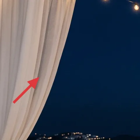 white sheer curtains (panel pair)