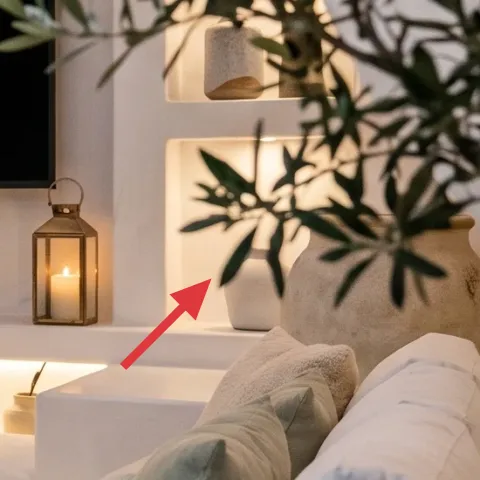 brass lantern candle holder (painted DIY)