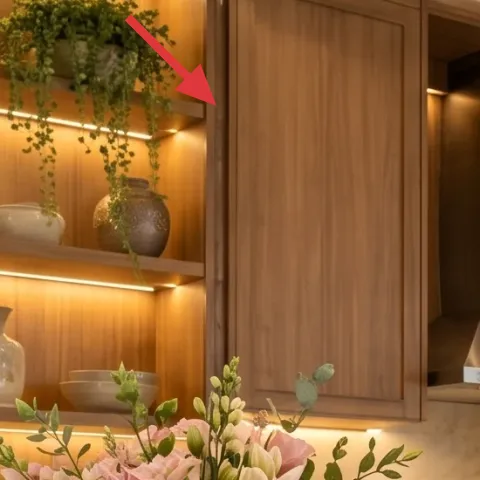 green potted plant on shelf
