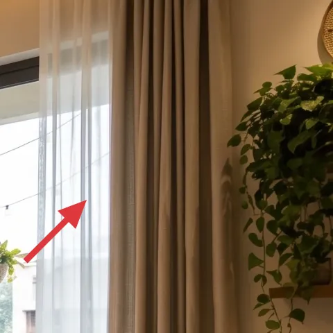 string lights along window