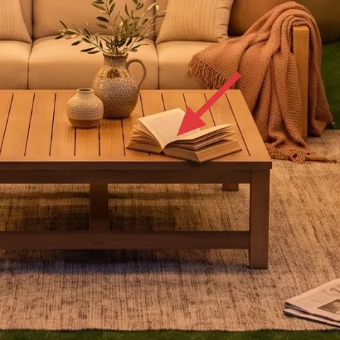 wood coffee table