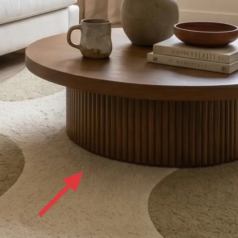 Area rug 5×7 (beige textured)