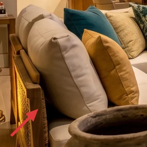 small side table with open shelf