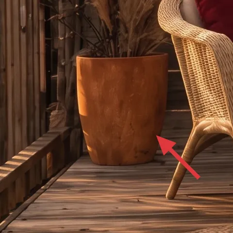 Large terracotta floor planter