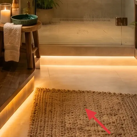 woven textured rug