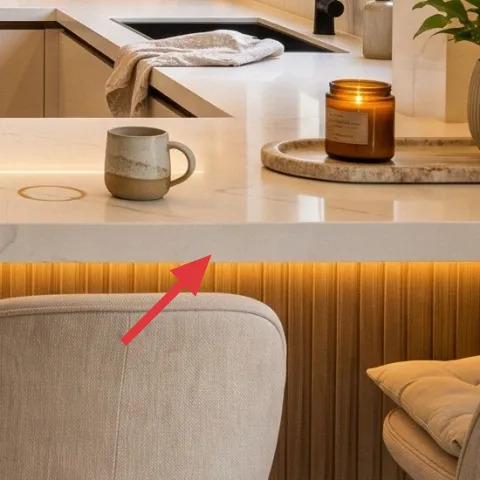 ceramic mug on countertop