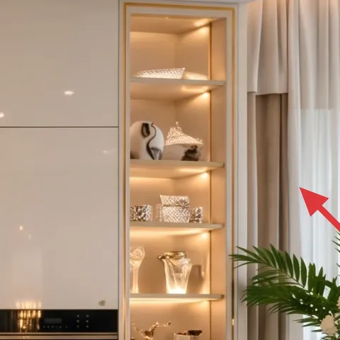 beige curtain panels