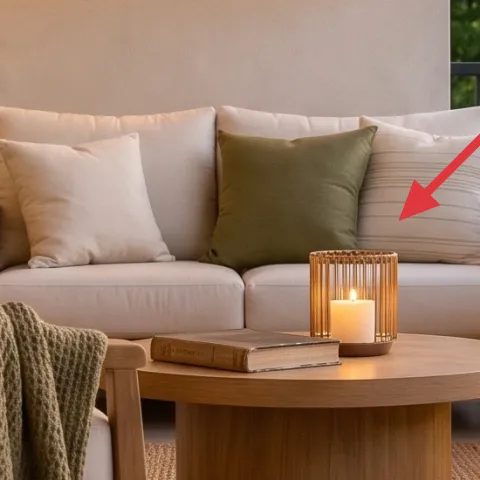 olive throw pillow