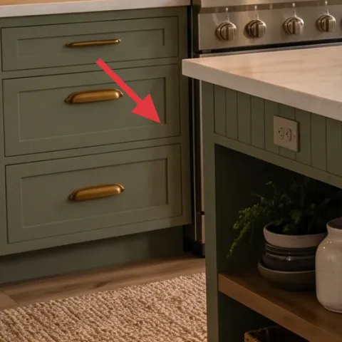 sage-green cabinet paint refresh