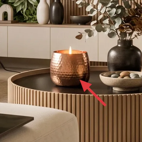 decorative tray with small objects