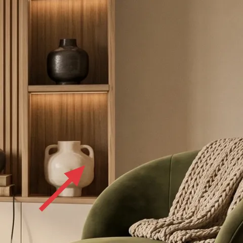 light ceramic vase
