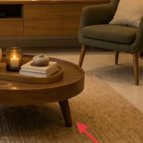 light beige area rug (5×7)