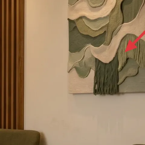 framed leaf-print artwork