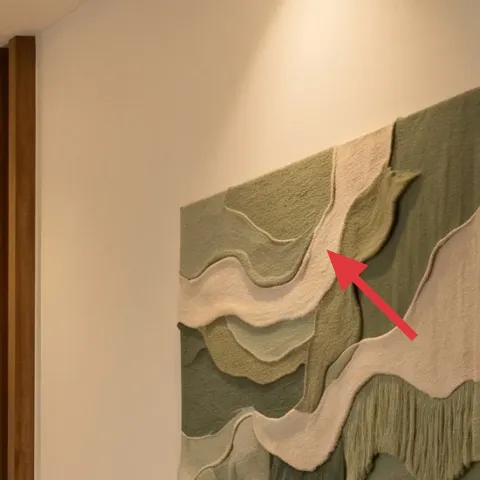 large framed abstract artwork