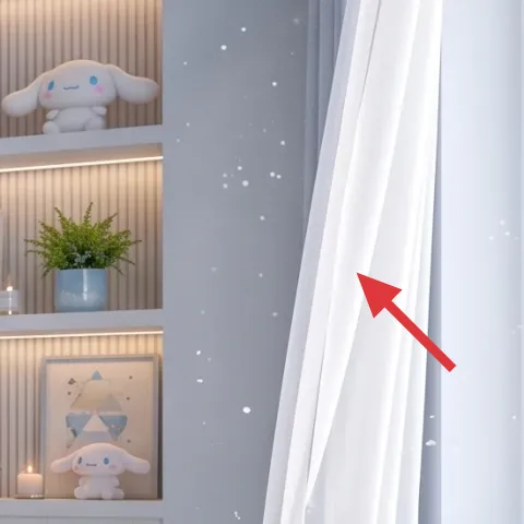 white sheer curtains