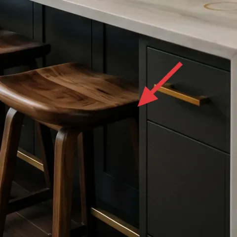 Wood bar stool
