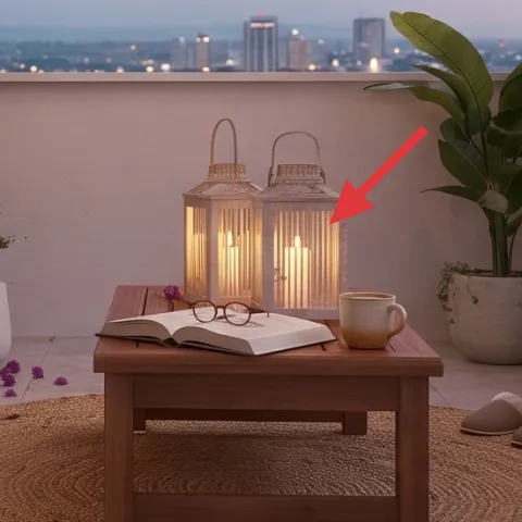 lantern with candle