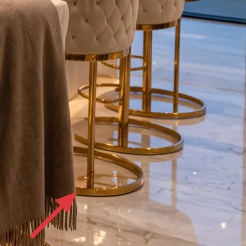 tufted bar stools (pair)