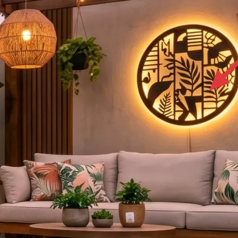 round decorative wall artwork