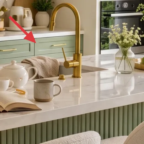 Tabletop vase with greenery