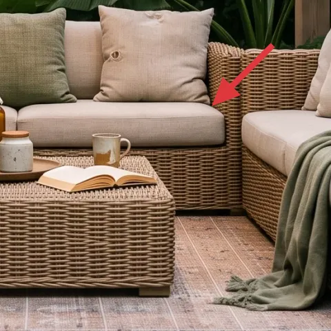 outdoor sofa with cushions