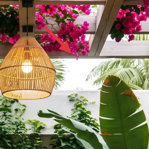rattan pendant lamp