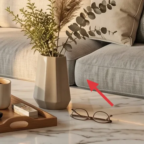 white ceramic vase on coffee table