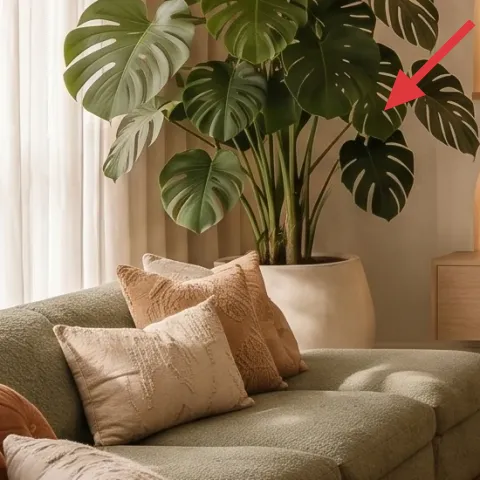 large potted monstera plant
