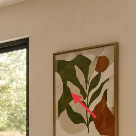 wood-framed botanical wall art print