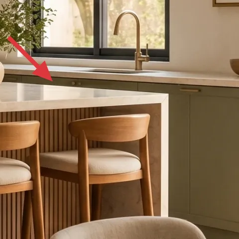 small potted green plant on the kitchen counter