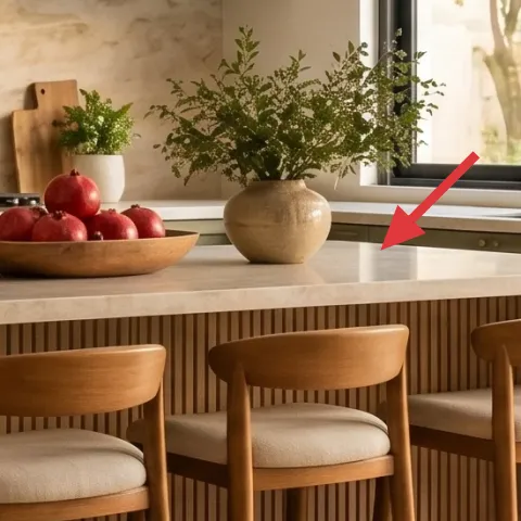 ceramic vase on the kitchen counter