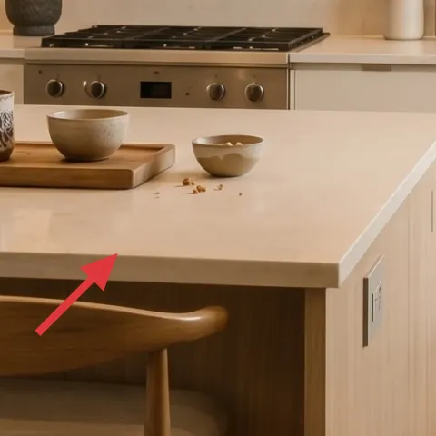 small ceramic mug on countertop