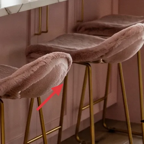 throw blanket on bar stool