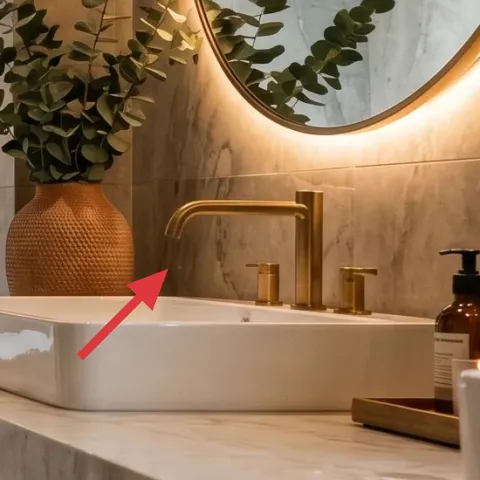 Vase with eucalyptus