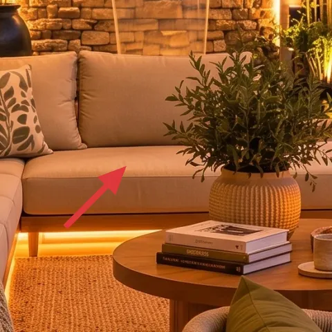 leaf-print throw pillows