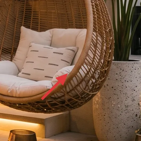 woven hanging chair