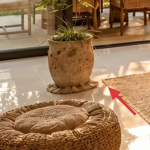 large ceramic planters (front corner)