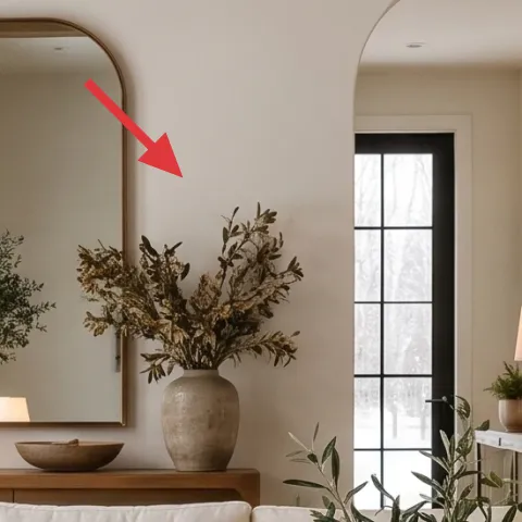 Arched wall mirror