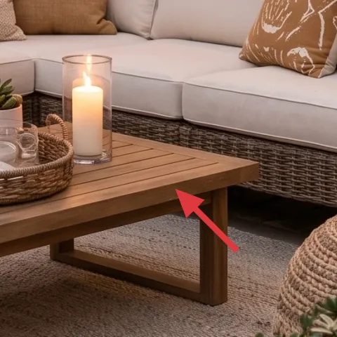 wood coffee table